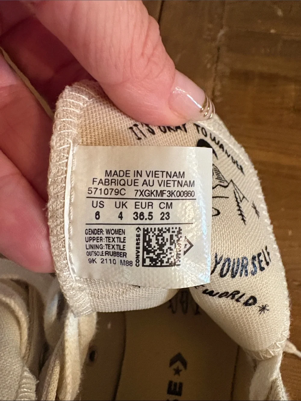 Converse Women's Canvas Low-Top Sneakers in Natural Beige